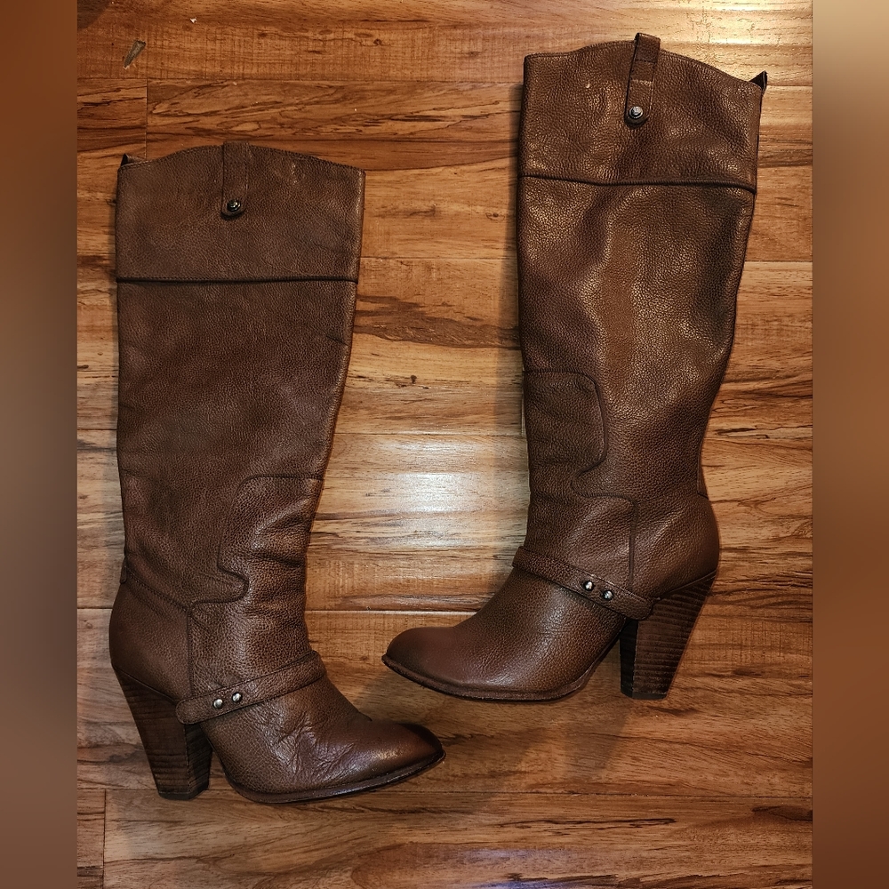 Sam Edelman knee high cowboy boots